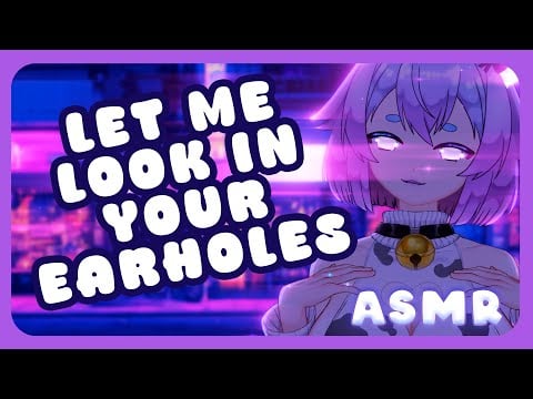 [ASMR] Cute Cyber Cow Inspects Your Ears [Ear Cleaning, Close Whispers, 3DIO]
