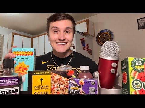ASMR Grocery Shopping Haul 🛒💤 (whispering + lots of tapping & crinkles)