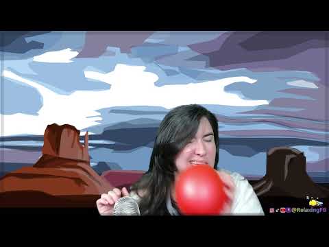 ASMR - Chewing on Red Balloon