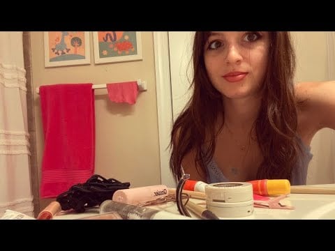 ASMR what's in my makeup bag