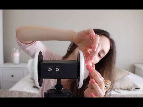 ASMR Whisper Ear To Ear Massage Binaural | Tapping & Scratching  | Blowing