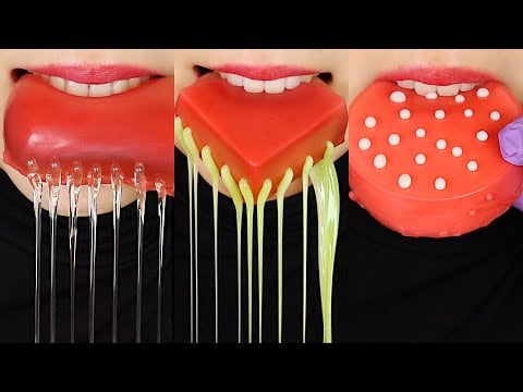 10MINS COMIPLATION RAINY WAX CANDY HONEY JELLY, FROZEN WAX CANDY ASMR BEAUTIFUL HONEY JELLY ASMR ❤️