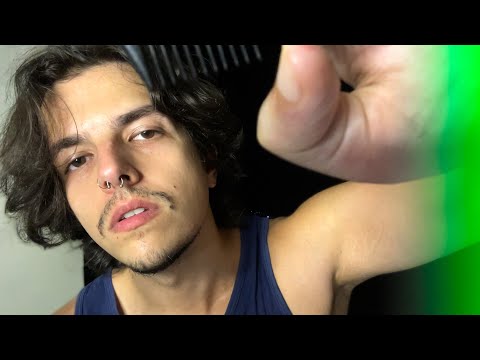 BARBEARIA no TOPO da FAVELA *ASMR CARIOCA* 😳