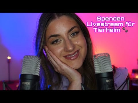 ASMR Weihnachten Spendenlivestream für das Tierheim ❤️ (Whispering, Trigger)