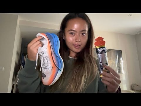 ASMR half marathon prep w me!!! soft spoken🏃🏻‍♀️✨✨