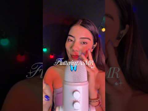 FLUTTERING ASMR🤍 el fav de muchos #asmr #ytshorts #viral #youtubeshorts #relax