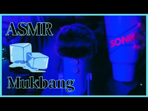 ASMR | Sonic Ice Mukbang🧊(mouth sounds, crunching, clicky whisper)