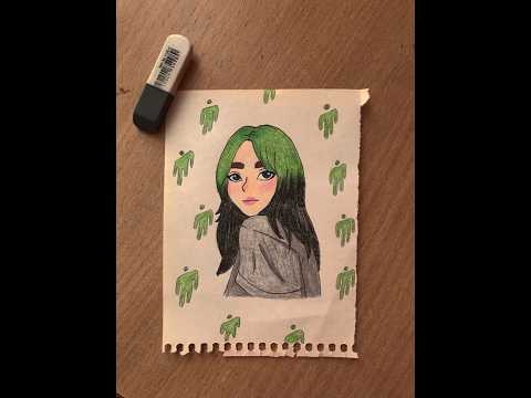 #рисунки #drawing #биллиайлиш  #billieeilish #рисую #малювання #білліайліш #аниме #аніме