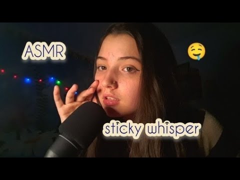 АСМР| липкий шепот| липкие звуки| звуки рта 💋| ASMR | sticky whisper | mouth sounds 💋 |