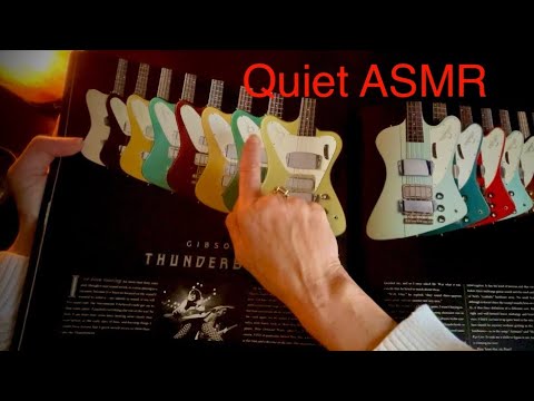 Whispered ASMR | Flipping Through a Bass Guitar Book | Shiny Page Sounds for Sleep & Relaxation