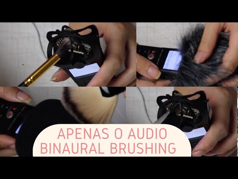 ASMR APENAS AUDIO BINAURAL FUNDO DO MAR SONS BRUSHING - Bruna ASMR