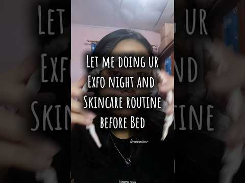 ASMR Let Me Do Your Exfo + Skincare Before Bedtime with HA Pro Skincare #asmr #skincare #notalking