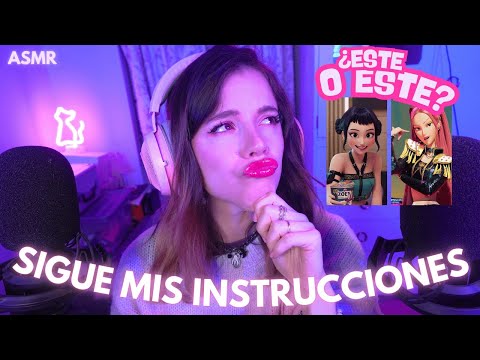 ASMR COSQUILLAS DE OREJA A OREJA  ✨  Sigue mis instrucciones ASMR ✨