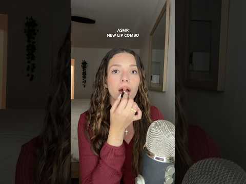 ASMR TRYING NEW LIP COMBO💄 #asmr #asmrvideos #lipcombo #whispering