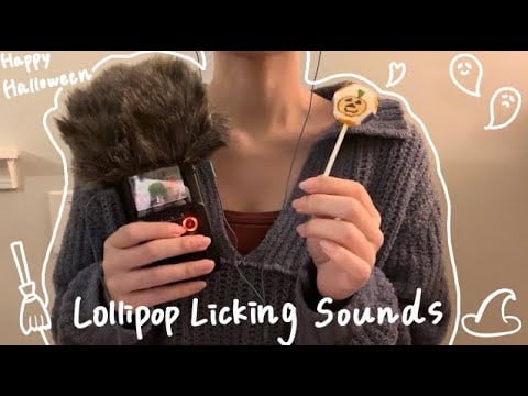 ASMR｜Lollipop Candy Licking Sounds（No talking）