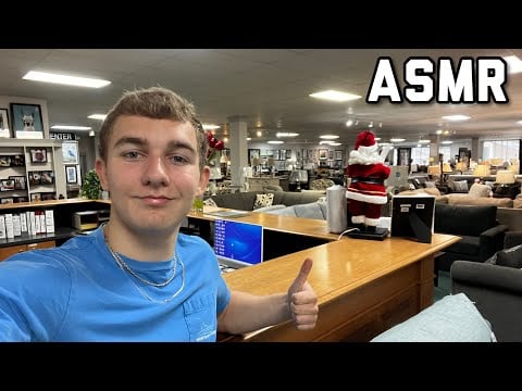 Doing Asmr AT MY NEW JOB!? (Public Asmr)