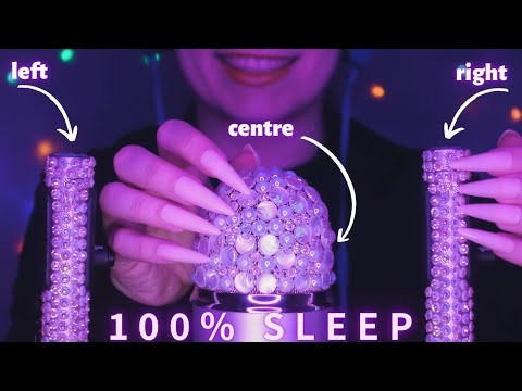 Asmr Mic Scratching - Brain Scratching & Tapping with Rhinestones on Mic | Asmr No Talking for Sleep