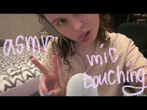 asmr mic touching, gripping and hand sounds 🤌🏽💤