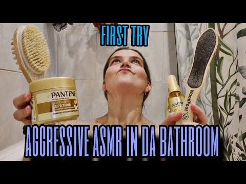 Асмр триггеры из ванной комнаты • быстрый асмр • aggressive asmr • intensive sounds •scratching 