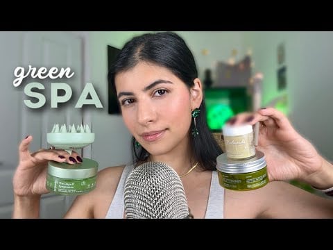 ASMR po polsku ZIELONE SPA 🧖‍♀️ podkładane dźwięki, osobista uwaga 