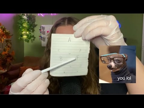 ASMR Fast 3 Minute Eye Exam 👁️