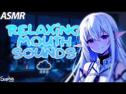 ASMR Mouth Sounds • Close Up & Wet 👄(No Talking & Rain)