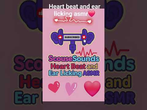 Heartbeat & ear licking asmr for sleep. #heartbeat #asmr #mouthsounds #sleep #relax