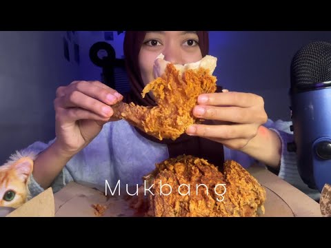 First ASMR Mukbang Chicken YUMMYYYYYYY 🍗😋