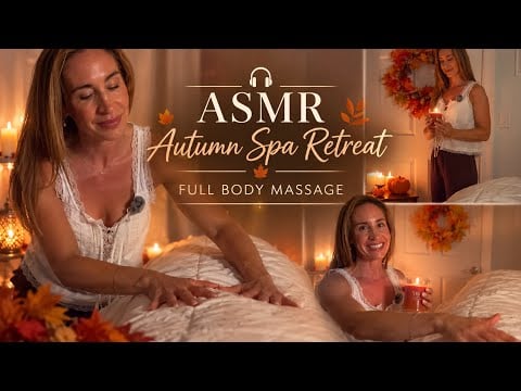 ASMR | Autumnal Full Body Massage 🍁 Deep Sleep & Relaxation | Heavily Narrated + Cozy Tucking In😴