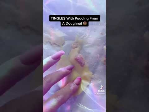 Bet I Can Give You ASMR TINGLES From Doughnut Pudding Filling! SO SATISFYING
