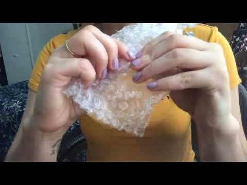 Lo-Fi ASMR | Playing with Bubble Wrap [no talking, popping bubbles, crinkle sounds]