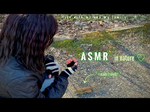 ASMR | Bird, wind, forest & lake, camera taps, mouth sounds, tracing, soft talks & whispers