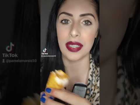 ASMR COMENDO CANUDO DE DOCE DE LEITE (MILK CANDY STRAW)