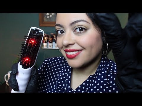 ASMR| Dermatologist Scalp Check, Treatment, Scale Removal [Psoriasis, Dry Scalp]