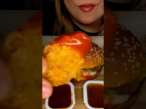 McDonald’s crispy nuggets #shorts #asmr #foodie #mcdonalds