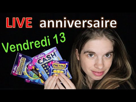 [ASMR] LIVE - On fête mon anniversaire - je gratte des tickets gagnants !