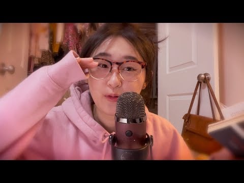 ASMR 💓 inaudible whisper reading to you~ layered / echo effect