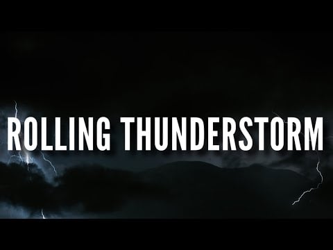 ROLLING THUNDER & RAIN SOUNDS - Black Screen Thunderstorm 10+ Hours | ASMR