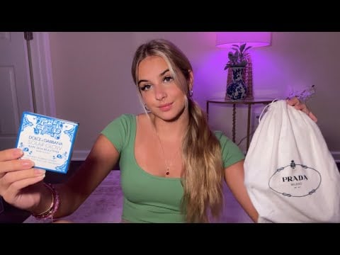 ASMR Huge Haul 🛍️ Prada, Makeup, Skincare, Bags and Crazy Whispered Storytime 