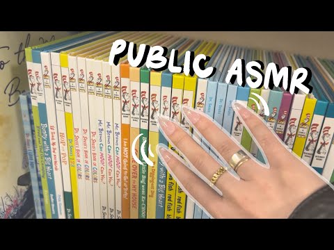 ASMR AT BARNES & NOBLE: book tapping and more in public