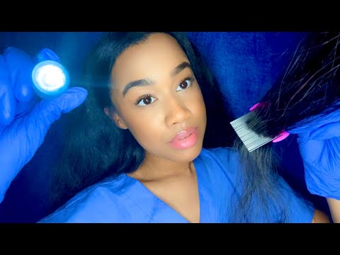 ASMR School Nurse Lice Check Role-play /Lice Removal Role-play P2 🪲With Hair🪲