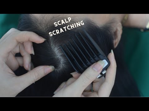 ASMR Scalp Scratching Aggressive, Real Person Scalp Massage, Hair Parting, Relaxing For Anxiety
