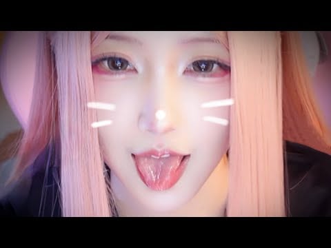 ASMR 💜🖤 Ear Blowing & Licking