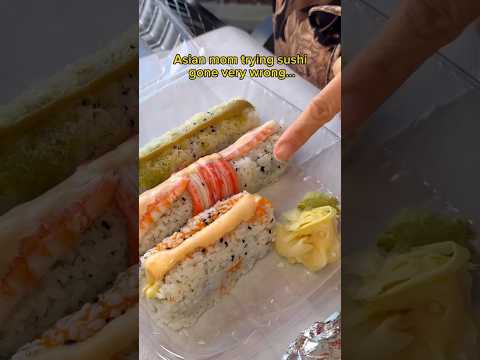 EATING SUSHI GONE VERY WRONG #shorts #viral #mukbang