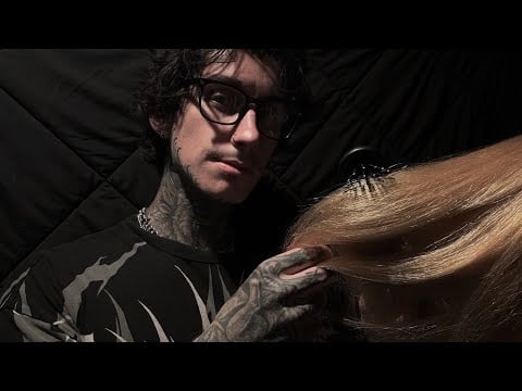 ASMR Brushing & Playing with Your Blonde Hair