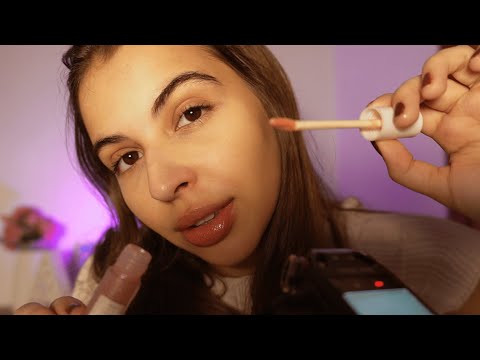 ASMR MAQUIANDO VOCÊ COM SONS DE BOCA E TOQUES NA TELA