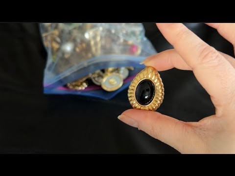 Rummaging through a bag of vintage jewelry ASMR 