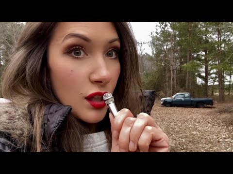 ASMR Mini Mic vlog, outside asmr, rambles | The south gets snow | Mini mic pumping, energy plucking