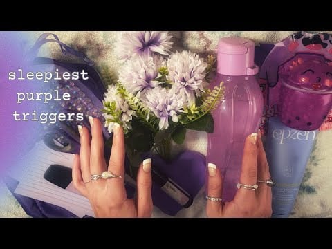 lavender dreams🦄💜nostalgic ASMR (triggers, hand movements)