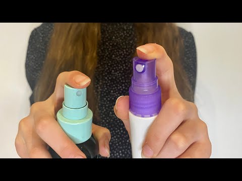 ASMR Combing + Spraying your hair | Water Spray sounds + Camera  Combing | Lo-fi | no talking